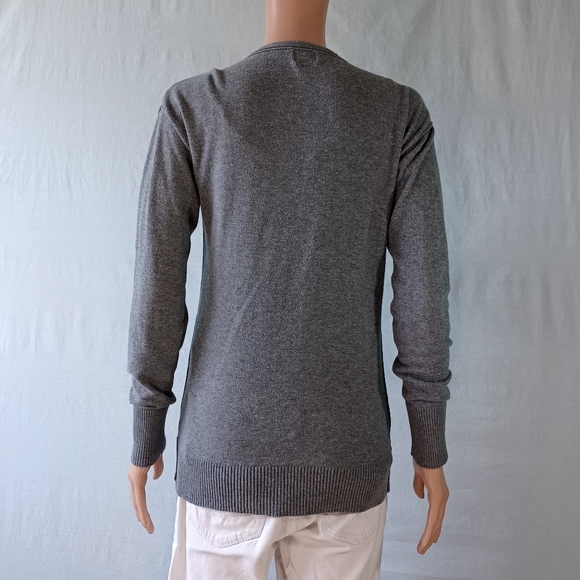 Mossimo Supply Co. Women Cardigan Sweaters Solid Gray Button Up Small - Picture 9 of 11